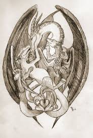 Celtic Knot Mother Dragon And Children Mother Daughter Tattoos Mother Tattoos Celtic Knot Dragon