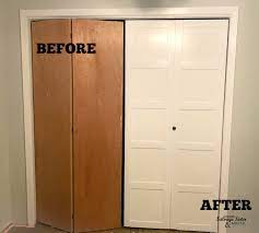 Narrow entry ways and small bedrooms suddenly transform to. Diy Updating Bi Fold Closet Doors Salvage Sister And Mister