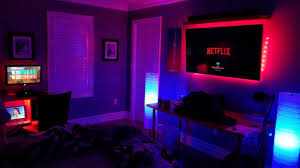 Connect led light strip and turn on the light once your strip lights are secured, you can attach it to the controller and power adapter, then plug it into an electrical outlet. Bedroom Setup Bedroom Aesthetic Bedroom Led Strip Lights Trendecors