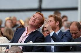 Schon vor der taufe wurde er als möglicher kandidat gehandelt. Prince Harry S Second Father Mark Dyer Sits Pride Of Place At Sentebale Concert In London Daily Mail Online