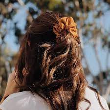 Orange And Yellow Satin Silk Hair Scrunchies Large Scrunchie Hair Tie Scrunchie Set Gentle Hair Elastic Handmade Hair Accessories In 2021 Scrunchie Hairstyles Hair Styles Aesthetic Hair
