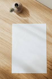 Blank girl's long sleeve peter pan collar infant bodysuit. Blank White Paper Sheet On Wooden Table Free Stock Photo