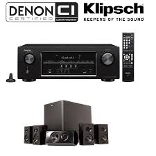 Denon Avr S510bt 5 2 Channel Full 4k Ultra Hd A V Receiver With Bluetooth Klipsch Hd 300 Compact 5 1 High Definition Theater Syste Klipsch Denon Avr Ultra Hd