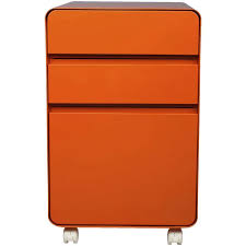 Venturo 3 Drawer Pedestal Orange Drawers Pedestal Documents Organization