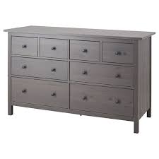Has a couple nicks, but is otherwise in very good condition. Hemnes Dark Gray Stained 8 Drawer Dresser Popular Ikea