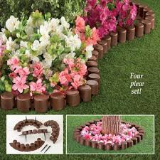 Composite garden borders are made from recycled wood materials that offer a wood grain texture. Flexible Garden Border Edging Set Of 4 Walmart Com Walmart Com