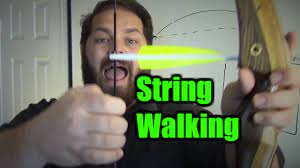 Upset, the piece of string walks out the door. Traditional Archery Shooting Tip Tighter Groups With String Walking Youtube