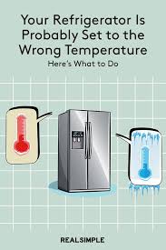 Here S How To Know The Right Temperature For Your Refrigerator Because Yours Is Probably Set Wrong Refrigerator Temperature Refrigerator Temperatures