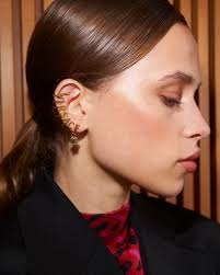 More is more: Shop this bold Versace Medusa logo ear cuff. #CETTIRE #Versace