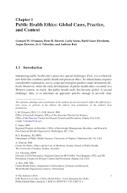 Pdf Public Health Ethics Global Cases Practice And Context
