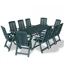 Nous vous proposons des ensembles table + chaises de jardin, une solution clé en main afin de. Salon De Jardin 10 Personnes En Plastique Vert Dm275082t Achat Vente Ensemble Table Et Chaise De Jardin Salon De Jardin 10 Personnes E Cdiscount