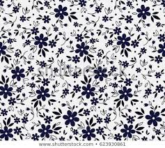 Black And White Elegant White Flower Background Vector Vector Seamless Pattern Cute Pattern In Small Flower Small Dark Blue Flowers White Background Ditsy F Dark Blue Flowers Floral Background Seamless Patterns
