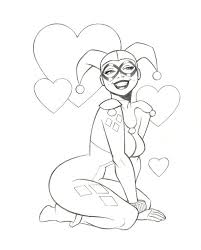 How to draw harley quinn. Free Printable Coloring Pages For Kids And Adults Printable Harley Quinn Coloring Pages