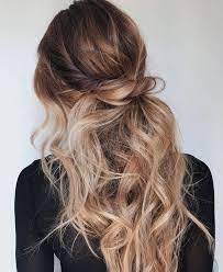Beautiful Messy Half Up Half Down Hair Style Hair Styles Hair Curly Hair Styles