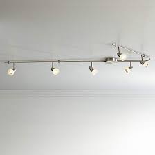 Pro Track Flex Rave Led 6 Light Satin Chrome Track Fixture 1h091 Lamps Plus Track Lighting Kitchen Track Lighting Apartment Lighting