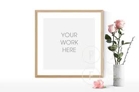 Download Free Square Frame Mockup Pink Flowers Frame Mock Up Square Psd Free Psd Mockups Tem Free Packaging Mockup Free Psd Mockups Templates Mockup Free Psd