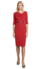 How To Copy Meghan Markle S Stunning Red Dress For Less Black Halo Sheath Dress Wear To Work Dress Black Halo