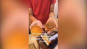 Regular mcdonald's customers — and mcflurry fans, in particular — may be familiar with the disappointment of a broken ice cream machine. What A Mcdonald S Burger Looks Like After 20 Years In A Cupboard Metro News