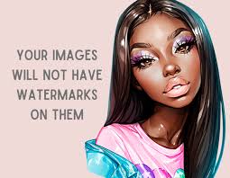 Watercolour Rainbow Glam Girl Clipart Makeup Fashion Girls PNG Digital  Image Downloads for Card Making Scrapbook Junk Journal Paper Crafts