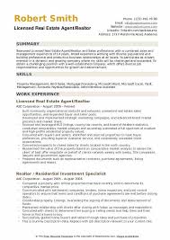 Real estate brokers are skilled at securing contracts with property owners to put it up for sale. Realtor Resume Samples Qwikresume