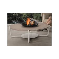 The angled legs and distressed metal finish offer the ideal focal point to center your space. Talenti Domino Outdoor Round Coffee Table