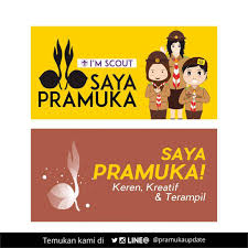 Semisal gambar kartun burung garuda yang pernah menjadi maskot 50 tahun pramuka. Pramuka Update Yang Ingin Desain Stiker Tema Pramuka Silakan