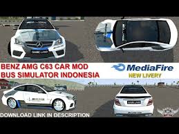 Sgcarena »bussid mod » mercedes benz c63 car mod for bus simulator. Bussid Mercedes Benz C63 Car Mod For Bus Simulator Indonesia New Livery Modified Youtube