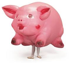 jeff koons artwork inflatable pig costume 着ぐるみ ジェフ
