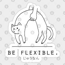 Palette pastel illustration arte art et design contemporary abstract art modern artwork art moderne art graphique textile art. Be Flexible Kawaii Cat Minimalist Simple Art Cat Aufkleber Teepublic De