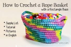 Do you want more storage space at your home? Free Pattern Rope Basket Crochet