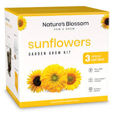 Nature S Blossom Sunflowers Garden Kit A Complete Indoor Gardening Seed Starter Set With 4 Types Of Sunflower Seeds And Supplies Special Gift Idea For Beginner Gardeners