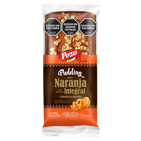 Pudding Pozo Naranja con Harina Integral por 300 gramos