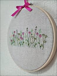 Clearance Sale Hand Embroidery In Hoop Embroidery Wall Art Flower Garden Embroidery Wall Art Hand Embroidery Silk Ribbon Embroidery