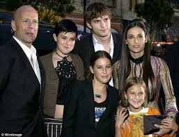 Demi moore has had her fair share of troubles and turbulent relationships. Bruce Willis And Demi Moore S Three Daughters Ashton Was Married To Demi At The Time Demi Moore Dancing With The Stars Celebrity Kids
