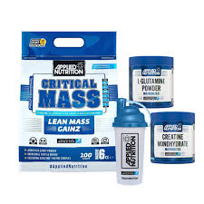 Lean mass gainer powder to drink before, during or post workout to encourage muscle growth. Applied Nutrition Critical Mass 6kg Creatine 250g L Glutamine 250g Shaker Bundle Deal Online Offer 28 Off Bodyfirst Nutrition