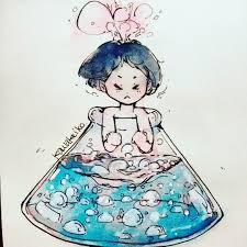 Flask Chemical Reaction Sketchbook Hahnemuhle Art Drawing Ink Watercolor Illustration Chemistry Flask Hoa Học