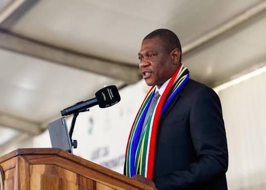 Pictures] Deputy President Paul Mashatile delivers a keynote address at the  National Youth Day Commemoration at the NWU Rag Farm Stadium,  Potchefstroom, North-West Province. “This year's theme, "Skills for a  Changing World—Embracing