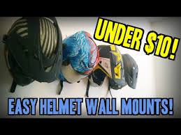 Make a modern, inexpensive diy helmet rack to keep your motorcycle helmets off the floor, using galvanized pipes and wood. The Best Diy Motorcycle Helmet Wall Mounts Youtube