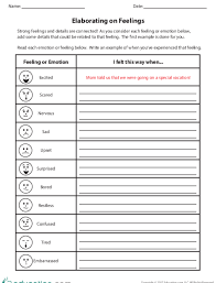 Elaborating On My Feelings Lesson Plan Education Com Lesson Plan Education Com Feelings Lesson Plans Feelings Lessons Writing Lesson Plans