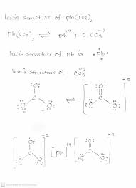 Solved] . The Lewis Structure Of The Ionic Compound Formed From Pb +4 And  CO 3 2 - | Course Hero