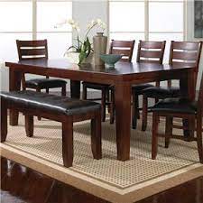 These elegant, modern dining chairs are the perfect supporting cast for your dining table. Crown Mark Bardstown 7 Piece Dining Table Set W 5 Chairs 1 Bench Royal Furniture Table Chair Set With Bench