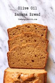 Stir in the brown sugar, egg, and vanilla extract. Olive Oil Banana Bread Recipe The Hungry Hutch