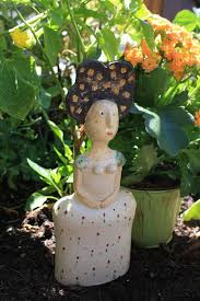 Skulptur Keramik Gartenfigur Keramikfigur Gartendeko Figur Ton Flower Vases Clay Projects Ceramics