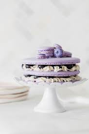 Blueberry Lavender Macaron Cake Posh Little Designs Recipe Macaron Cake Macarons Cake
