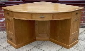Corner desks offer you a large, open desk space to fit your computer, monitors, notebooks, and more. A Large Golden Oak Corner Desk Antiques Atlas