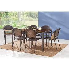 Patio and outdoor/dining tables (112). Stylewell 60 In X 38 In Mix And Match Steel Rectangular Outdoor Patio Dining Table With Glass Top Fts61273 The Home Depot