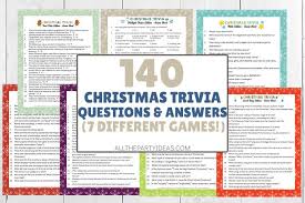 We are using this trivia today for our family christmas gathering. 140 Christmas Trivia Questions In 7 Fun Themes Free Printables