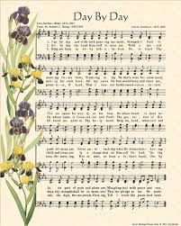 Day By Day In 2021 Hymn Wall Art Singing Time In God We Trust
