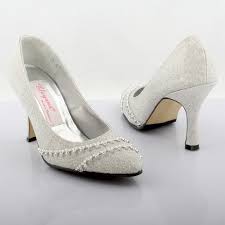 Medium Heel Shoes Mid Heel Closed Toes Sparkling Silver Dyeable Wedding Shoes Wedding Shoes Heels Wedding Shoes Mid Heel Dyeable Wedding Shoes