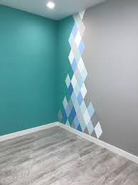 Geometric Wallpainting Diy Home Decor Wall Paint Designs Home Interior Design